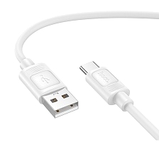 Кабель HOCO X122 USB Type C, 3A, длина 1 метр, цвет белый
