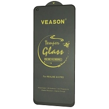 Защитное стекло VEASON Tempered Glass для Realme 8, Realme 8 Pro, цвет окантовки черный