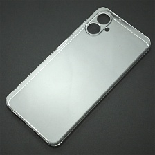 Чехол накладка для SAMSUNG Galaxy A06, защита камеры, силикон, прозрачный