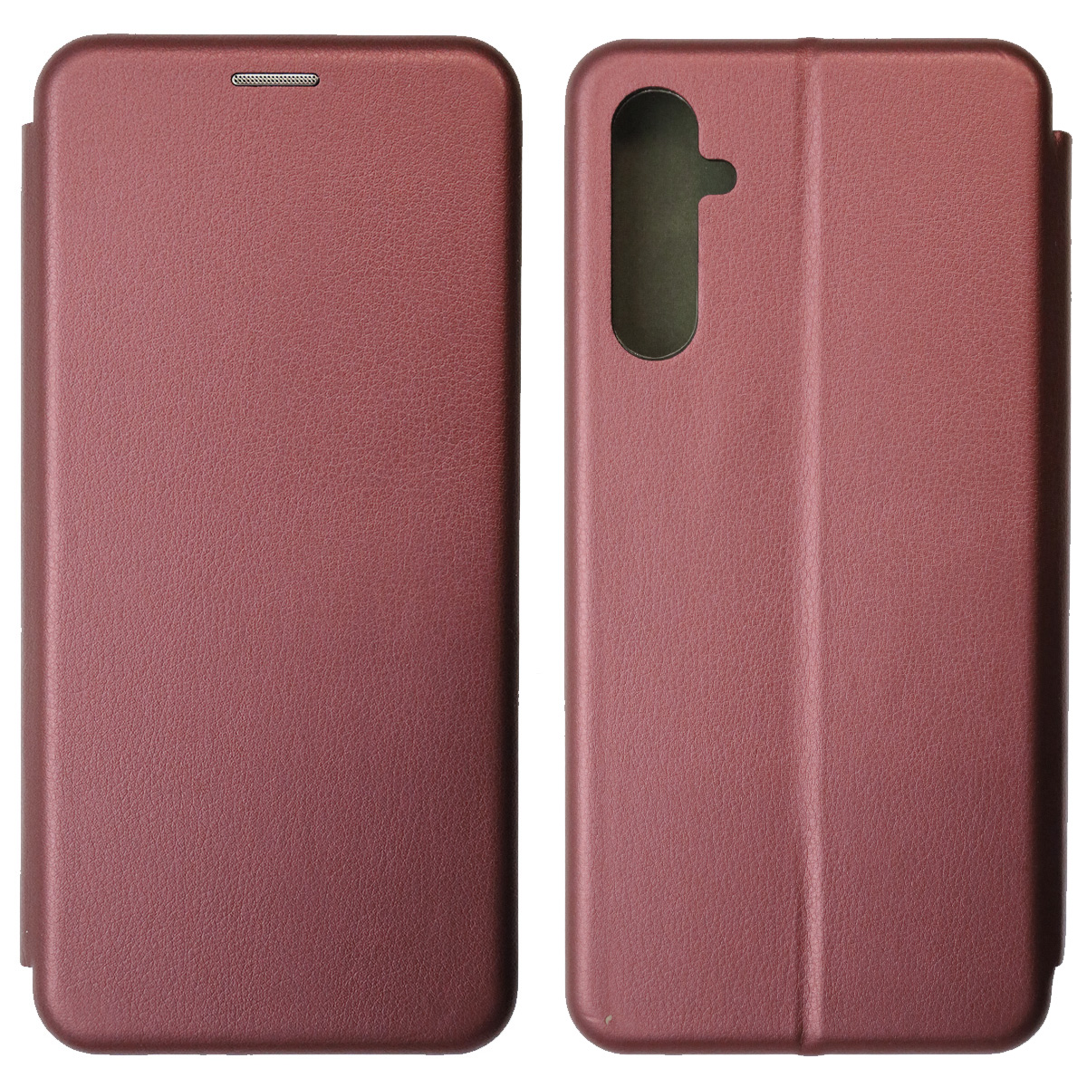 Чехол книжка STYLISH для SAMSUNG Galaxy A05s, экокожа, визитница, цвет бордовый