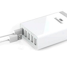 СЗУ (Сетевое зарядное устройство) EARLDOM ES-LC6, 5 USB, 8А, 40W, цвет белый