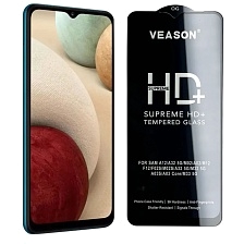 Защитное стекло VEASON HD+ для SAMSUNG Galaxy A12 (SM-A125), A02 (SM-A022), M12 (SM-M127F), A02S (SM-025), A03s (SM-A037F), A03 Core (SM-A032), A03 (SM-A035F), A04, A04s, A04e, цвет окантовки черный