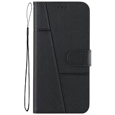 Чехол книжка STYLISH для HUAWEI Nova Y72, Y72S, экокожа, визитница, цвет черный Чехол книжка STYLISH для HUAWEI Nova Y72, Y72S, экокожа, визитница, цвет черный