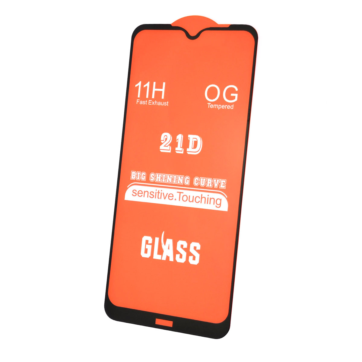 Защитное стекло 21D для XIAOMI Redmi Note 8T, цвет окантовки черный