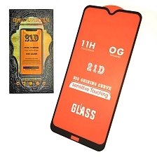 Защитное стекло "21D" FULL GLUE для XIAOMI Redmi 8, цвет окантовки черный