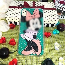 Чехол накладка для APPLE iPhone X, XS, силикон, рисунок мышка