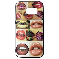 Чехол накладка для SAMSUNG Galaxy S7 (SM-G930), силикон, рисунок Губы