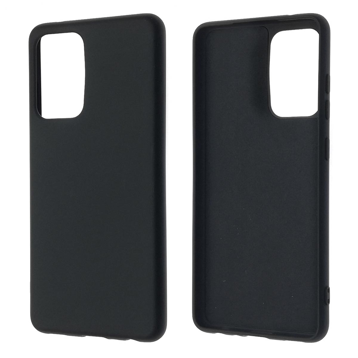 Чехол накладка Silicon Cover для SAMSUNG Galaxy A52 (SM-A525F), силикон, бархат, цвет черный