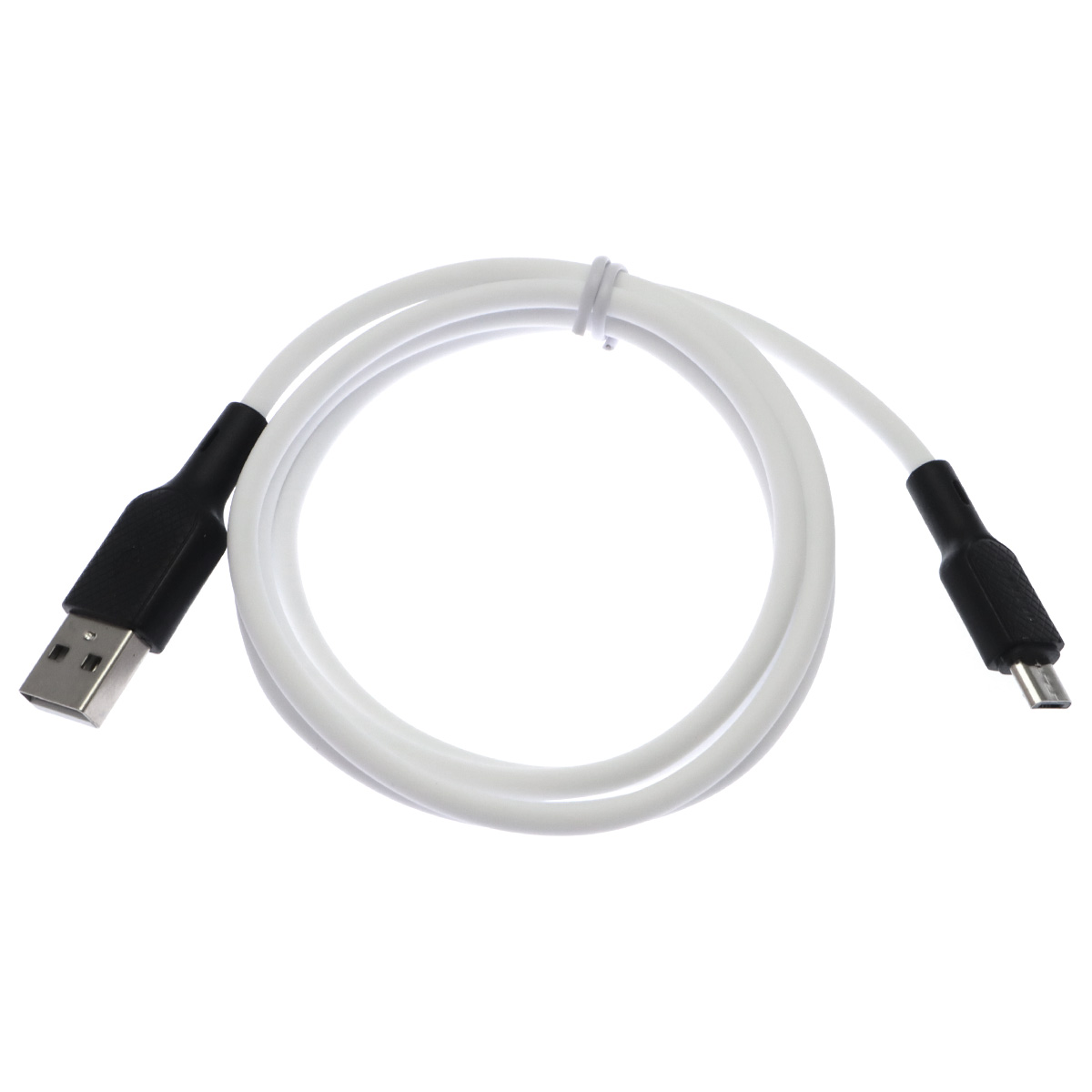 Кабель EARLDOM EC-154M USB Micro USB, 3А, длина 1 метр, силикон, цвет белый
