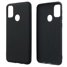 Чехол накладка NANO для SAMSUNG Galaxy M30s (SM-M307F), M21 (SM-M215), силикон, бархат, цвет черный