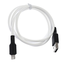 Кабель EARLDOM EC-154I USB Lightning 8 pin, 3А, длина 1 метр, силикон, цвет белый