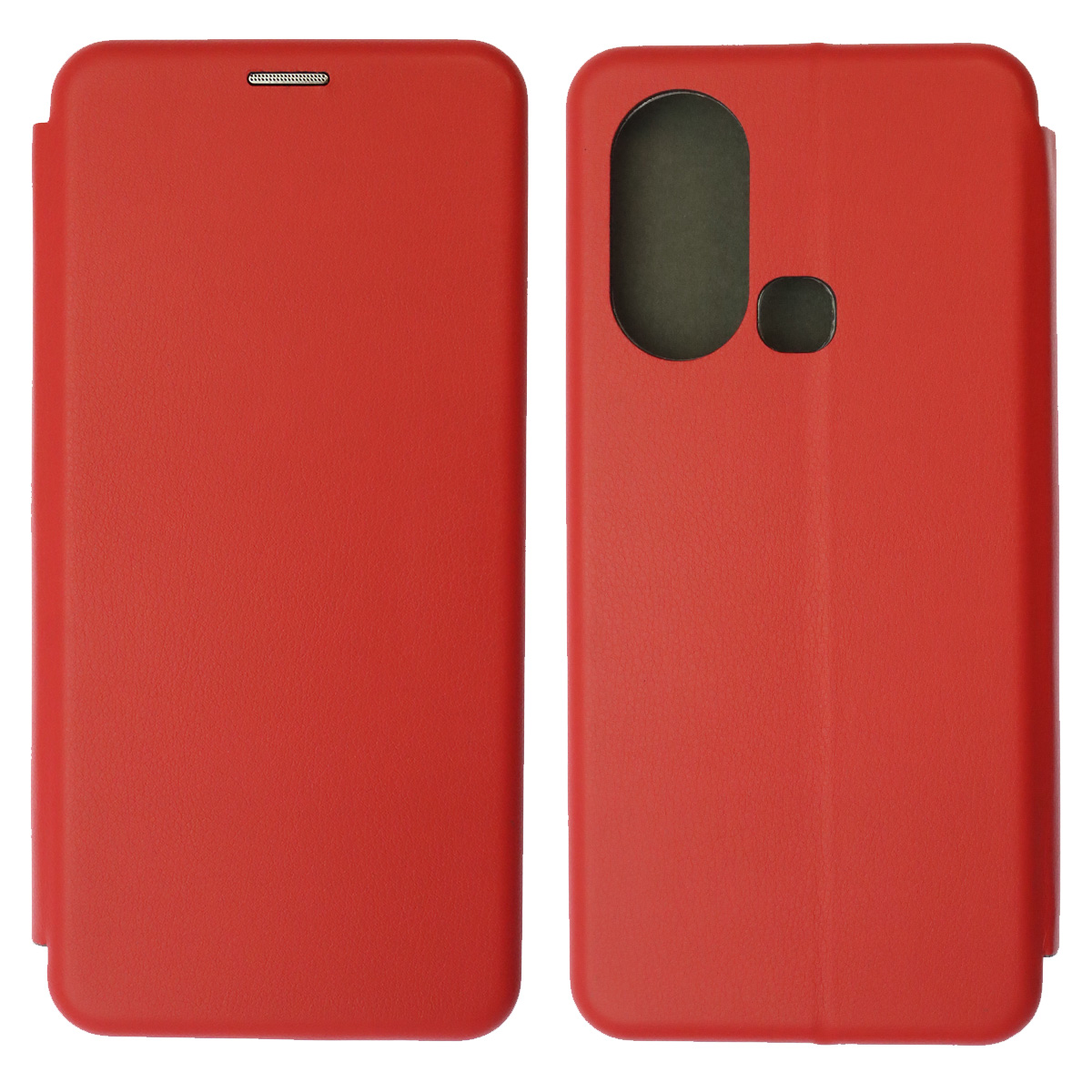 Чехол книжка STYLISH для INFINIX HOT 11S, экокожа, визитница, цвет красный