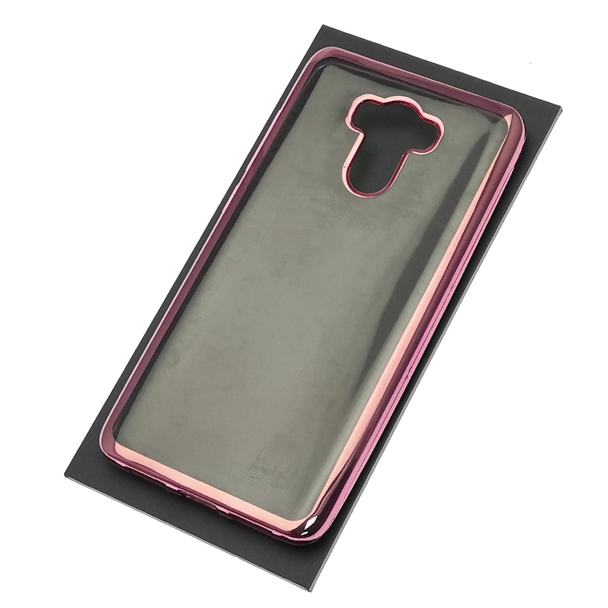 Чехол накладка для XIAOMI Redmi 4, Redmi 4 Pro, силикон, цвет окантовки розовый.