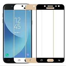 Защитное стекло ASH Glass FULL GLUE для SAMSUNG Galaxy J2 Core (SM-J260), цвет канта белый.