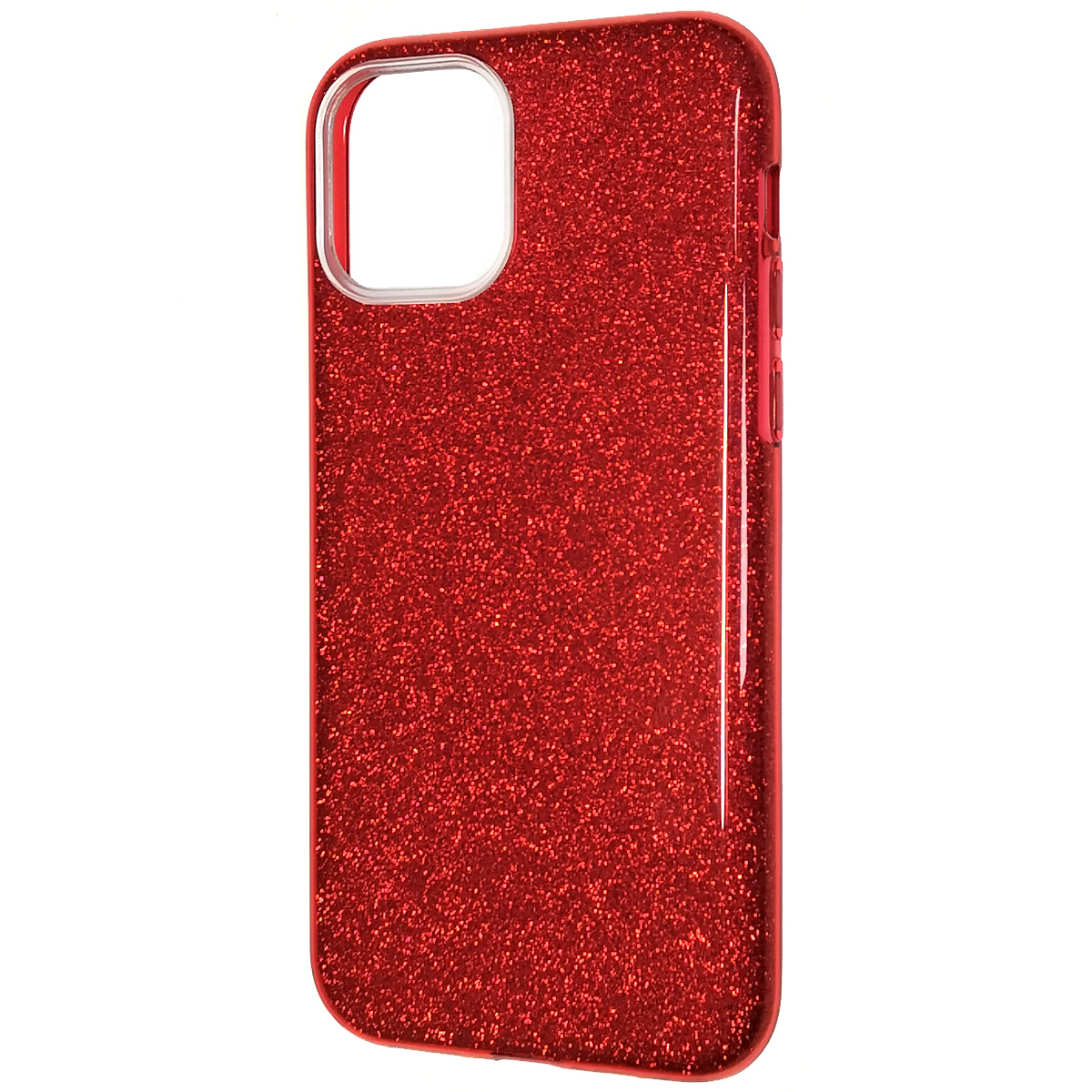 Чехол накладка Shine для APPLE iPhone 11 Pro 2019, силикон, блестки, цвет красный.
