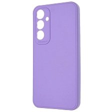 Чехол накладка для SAMSUNG Galaxy A35, защита камеры, силикон, цвет сиреневый