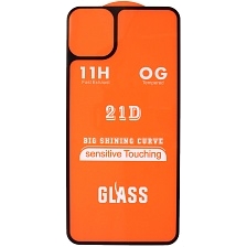 Защитное стекло 21D для APPLE iPhone 11 Pro Max, на заднюю крышку, цвет окантовки черный