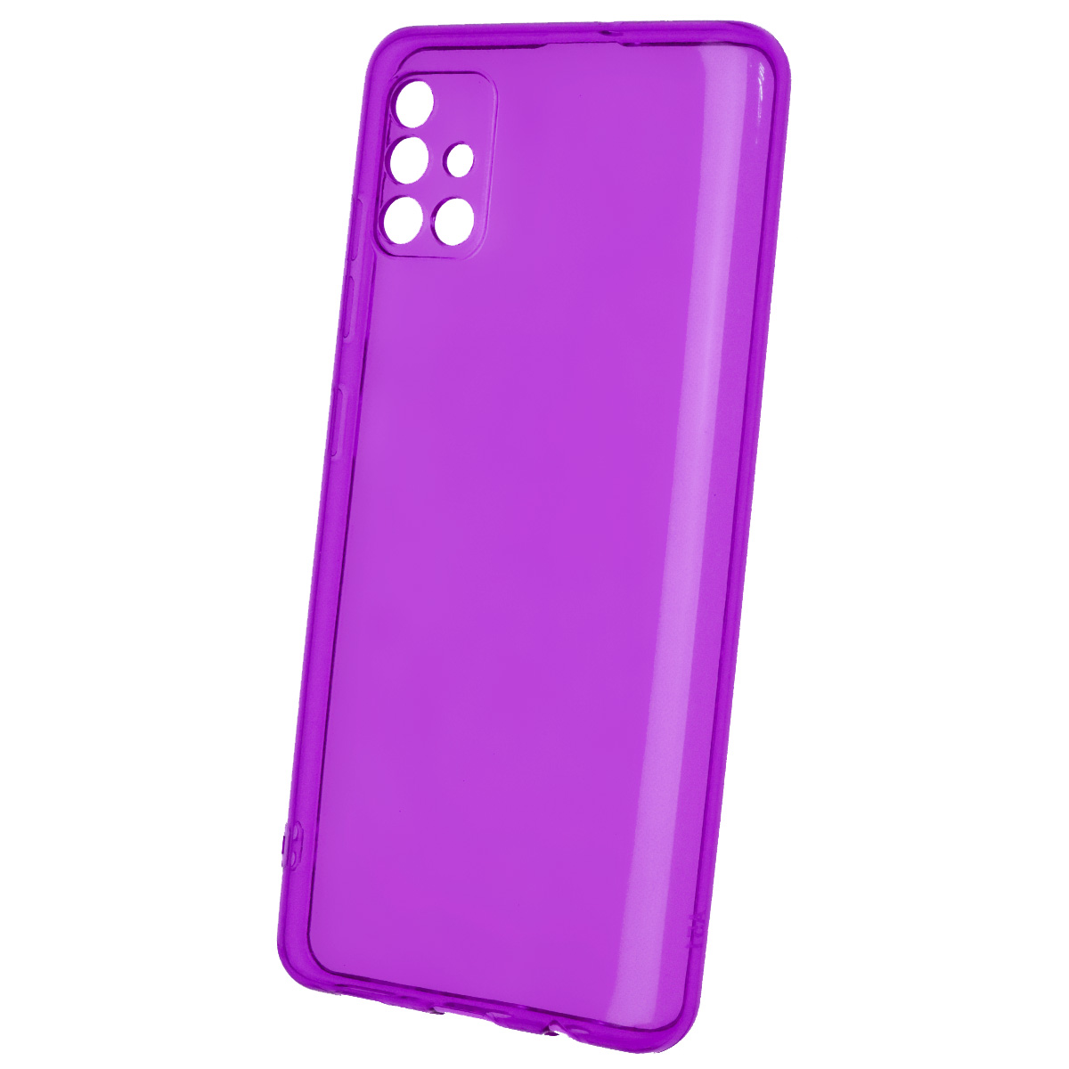 Чехол накладка Clear Case для SAMSUNG Galaxy A51 (SM-A515), M40S (SM-A3050), силикон 1.5 мм, защита камеры, цвет прозрачно сиреневый