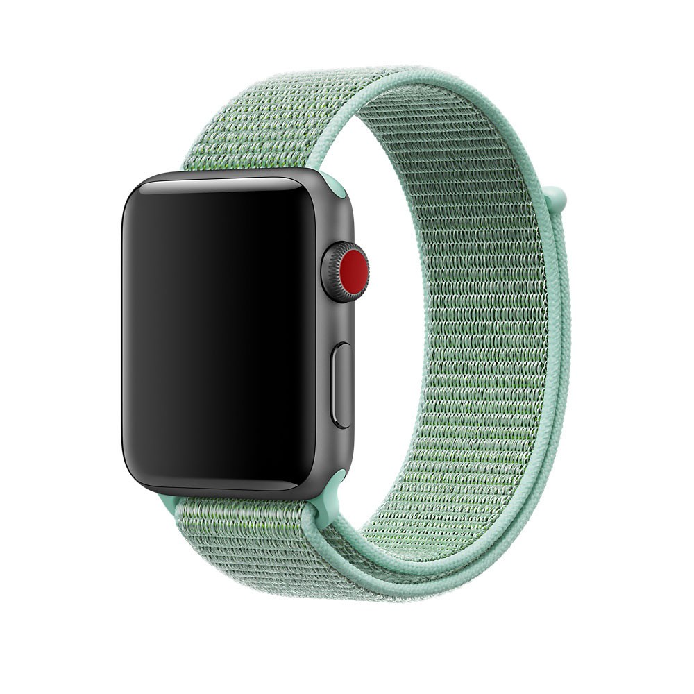 Ремешок для часов Apple Watch (38-40 мм), нейлон, цвет Tropical Green.