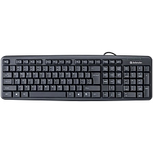 Клавиатура проводная DEFENDER Element HB-520 RU, интерфейс подключения USB, цвет черный Клавиатура проводная DEFENDER Element HB-520 RU, интерфейс подключения USB, цвет черный