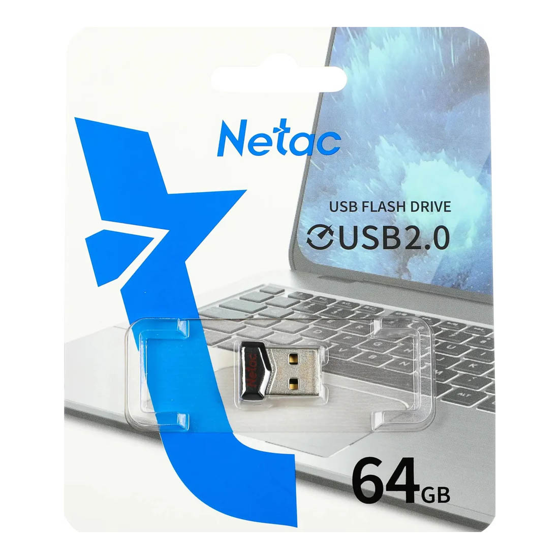 Флешка USB 2.0 64GB NETAC UM81, цвет черный