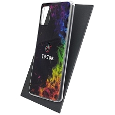 Чехол накладка Vinil для SAMSUNG Galaxy A51 (SM-A515), A31 (SM-A315), силикон, рисунок TikTok