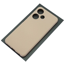 Чехол накладка NANO для INFINIX HOT 30i, силикон, бархат, цвет розовый песок