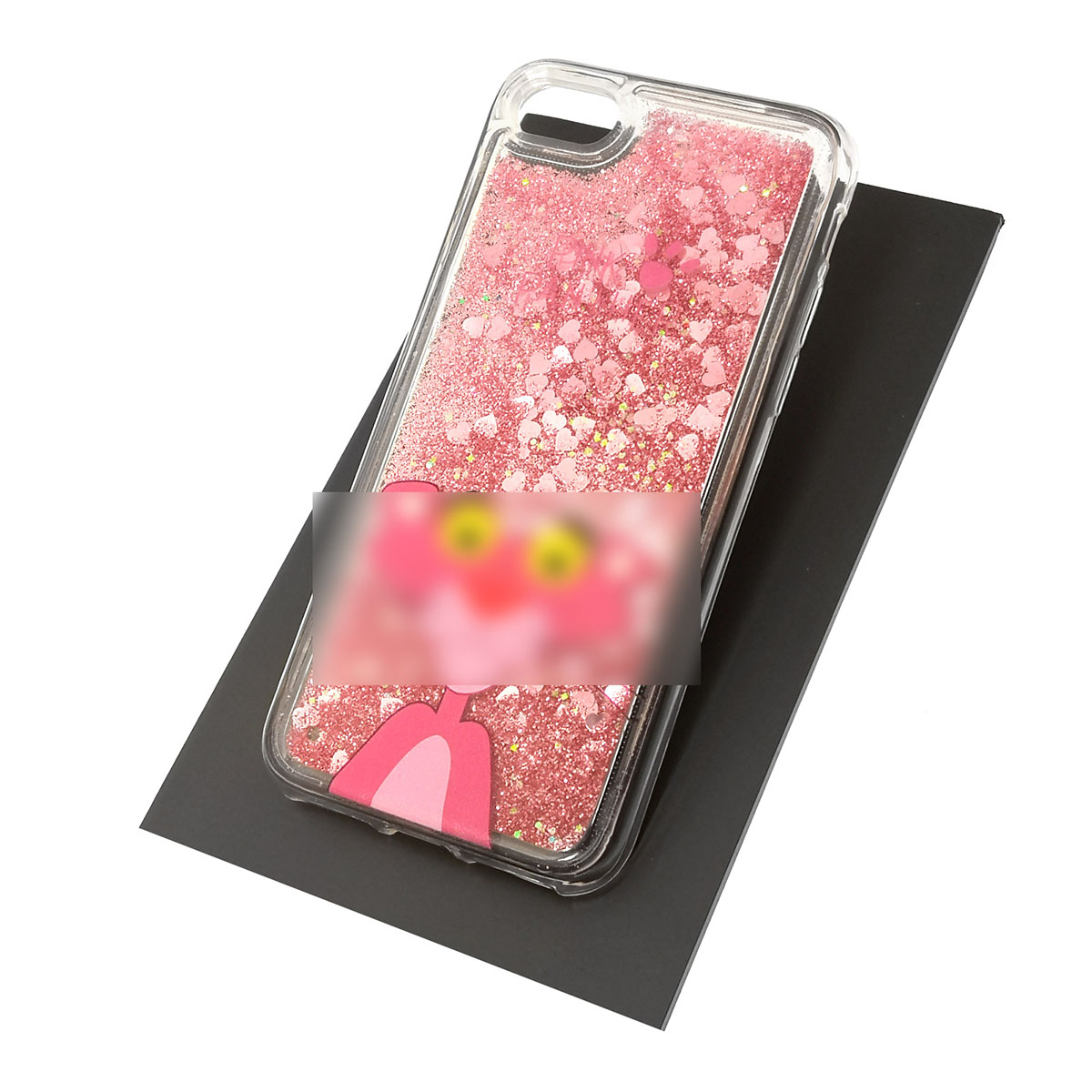 Чехол накладка TransFusion для APPLE iPhone 7, 8, силикон, переливашка, рисунок Розовая Пантера.