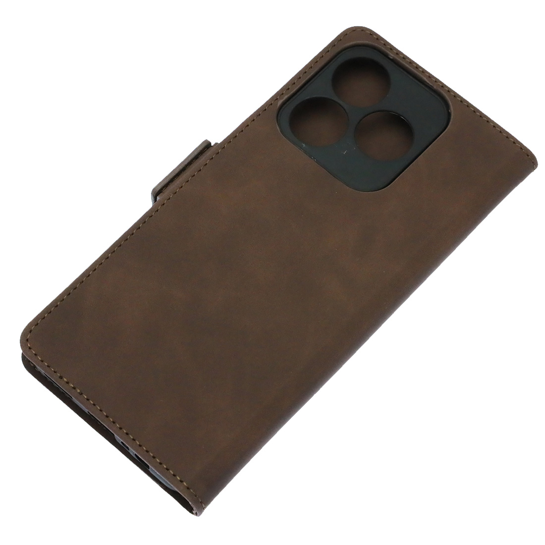 Чехол книжка NICE для Realme C61, C63, Note 60, Note 60X экокожа, визитница, цвет коричневый