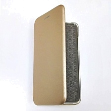 Чехол книжка для HUAWEI Mate 20, экокожа, визитница, цвет золотистый