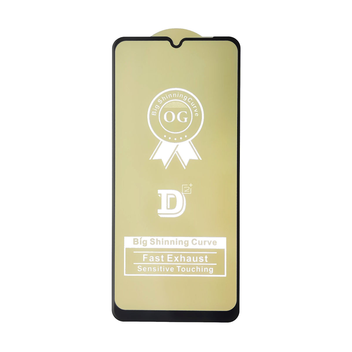 Защитное стекло D2+ PREMIUM для HUAWEI Honor 9A, цвет окантовки черный