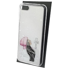 Чехол накладка Vinil для HUAWEI Honor 7A, Y5 2018, Y5 Prime, Y5 Lite, силикон, блестки, глянцевый, рисунок It's Gonna Be Ok