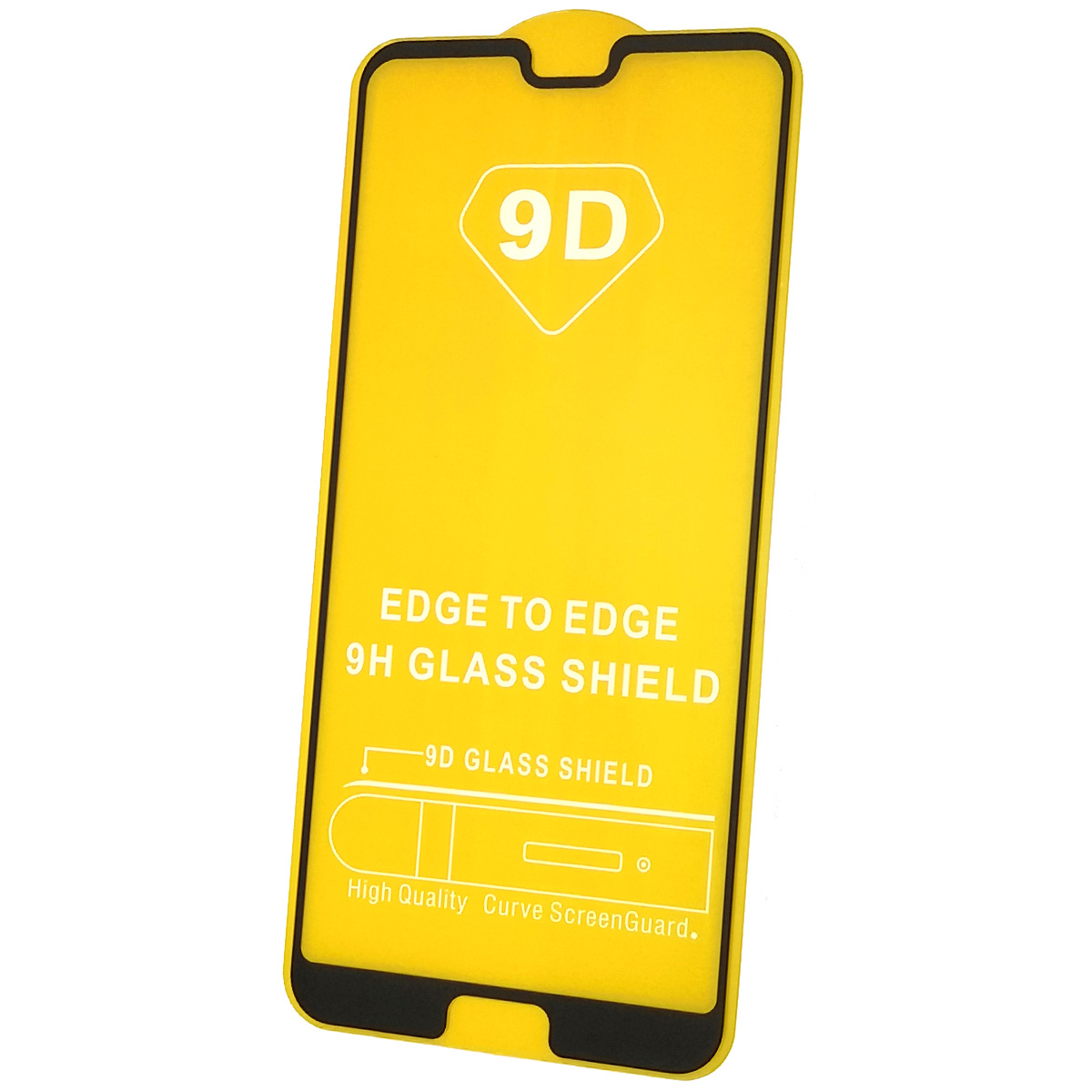 Защитное стекло 9D для HUAWEI P20 Pro, цвет окантовки черный
