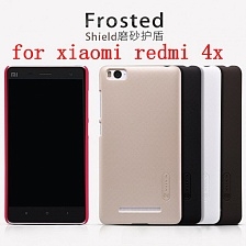 Чехол накладка для XIAOMI REDMI 4X, пластик, цвет чёрный.