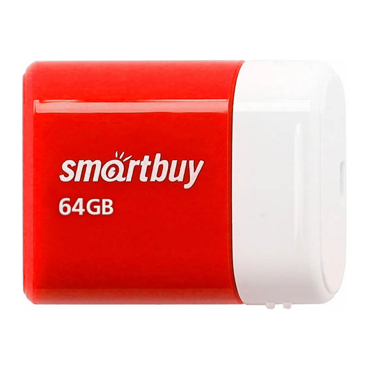 Флешка USB 2.0 64GB SMARTBUY Lara, цвет красный