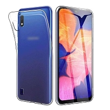 Чехол накладка TPU CASE для SAMSUNG Galaxy A10 (SM-A105), силикон, цвет прозрачный