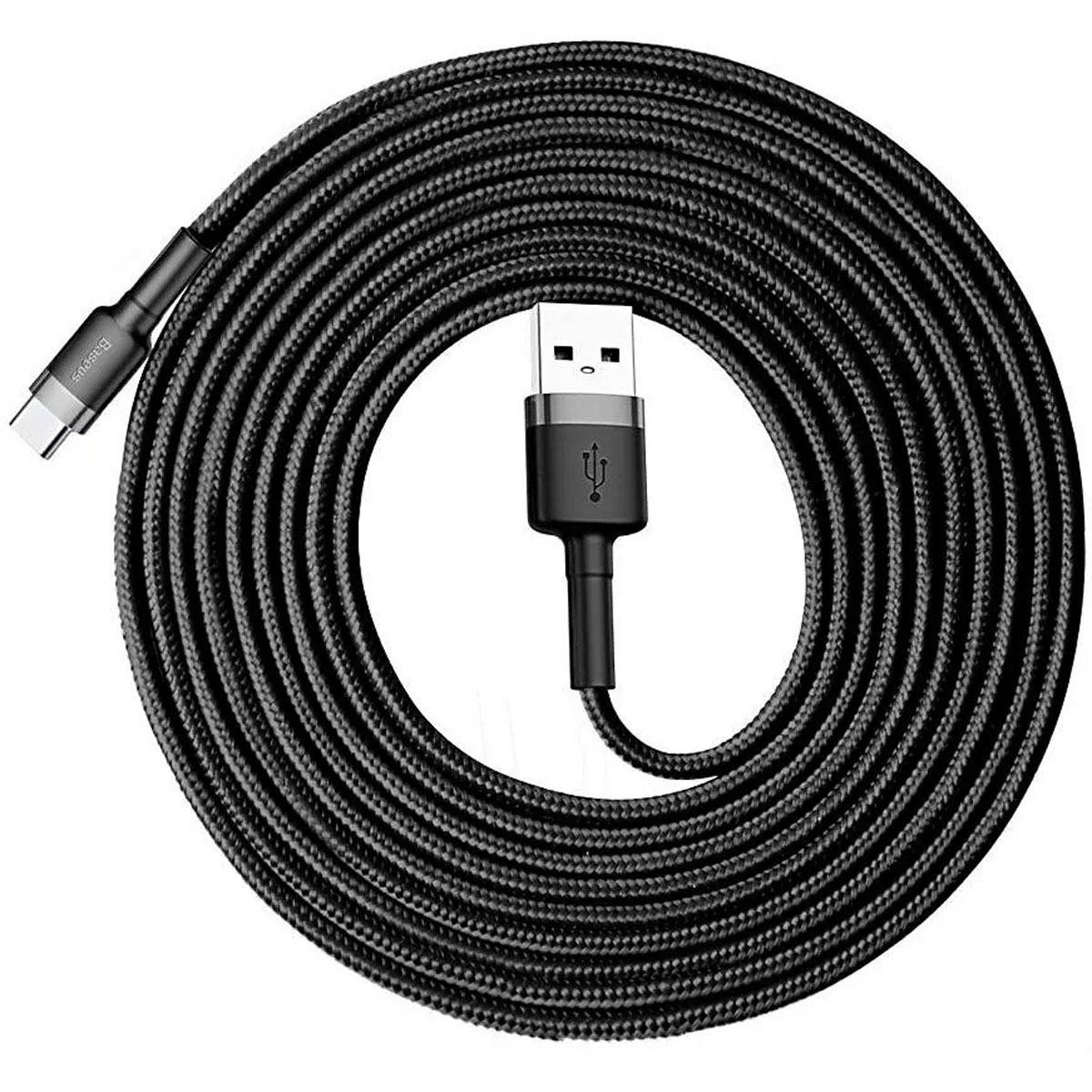 Кабель BASEUS CATKLF-UG1 USB Type C, 2A, длина 3 метра, цвет черно серый