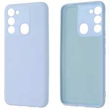 Чехол накладка NANO для TECNO Spark GO 2022, Spark 8C, Spark 9, силикон, бархат, цвет небесно голубой