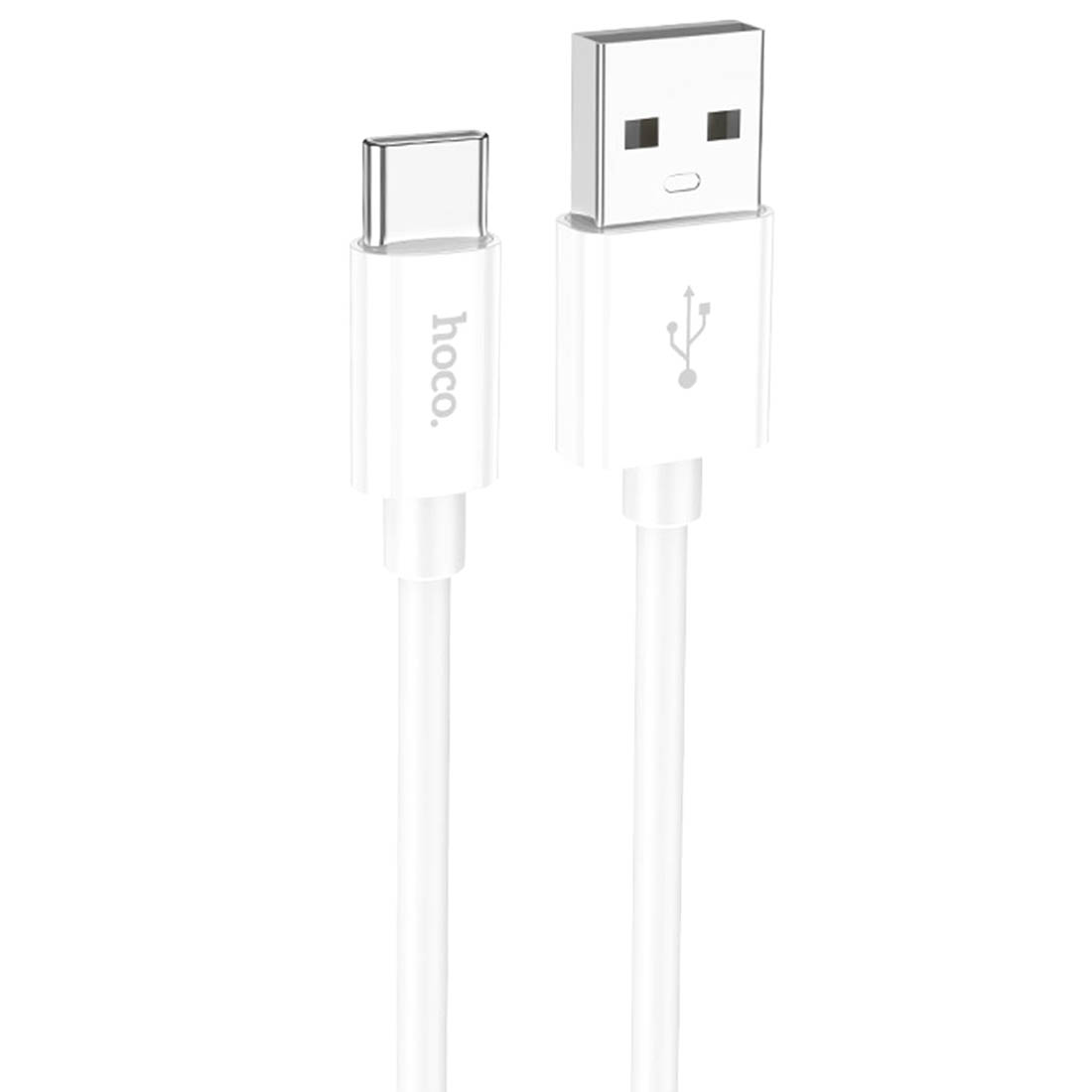 Кабель HOCO X87 Cool USB Type C, 3A, длина 1 метр, цвет белый