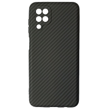 Чехол накладка KING для SAMSUNG Galaxy A12, M12, силикон, бархат, карбон, цвет темно синий Чехол накладка KING для SAMSUNG Galaxy A12, M12, силикон, бархат, карбон, цвет темно синий
