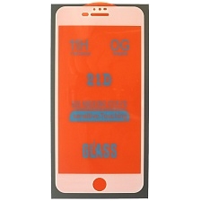 Защитное стекло 21D для APPLE iPhone 7 Plus, iPhone 8 Plus, цвет окантовки белый