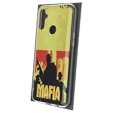 Чехол накладка для Realme C3, силикон, рисунок MAFIA