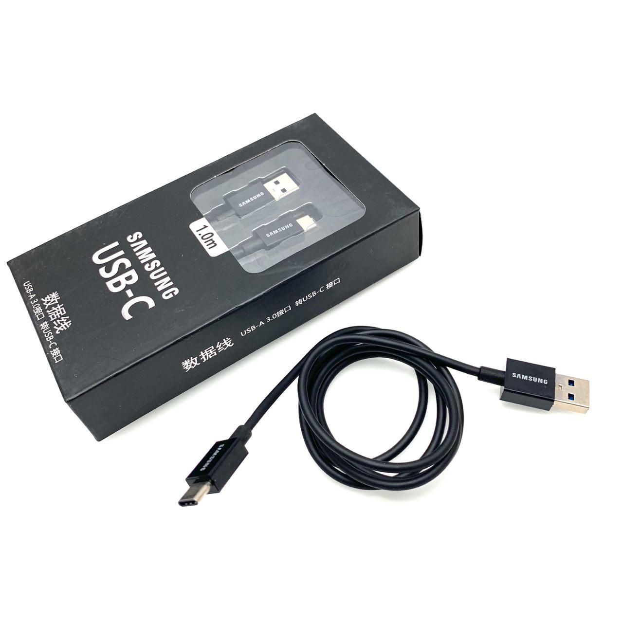 USB Дата-кабель Type-C SAMSUNG SC-UB3105B, длина кабеля 1 метр, цвет чёрный.