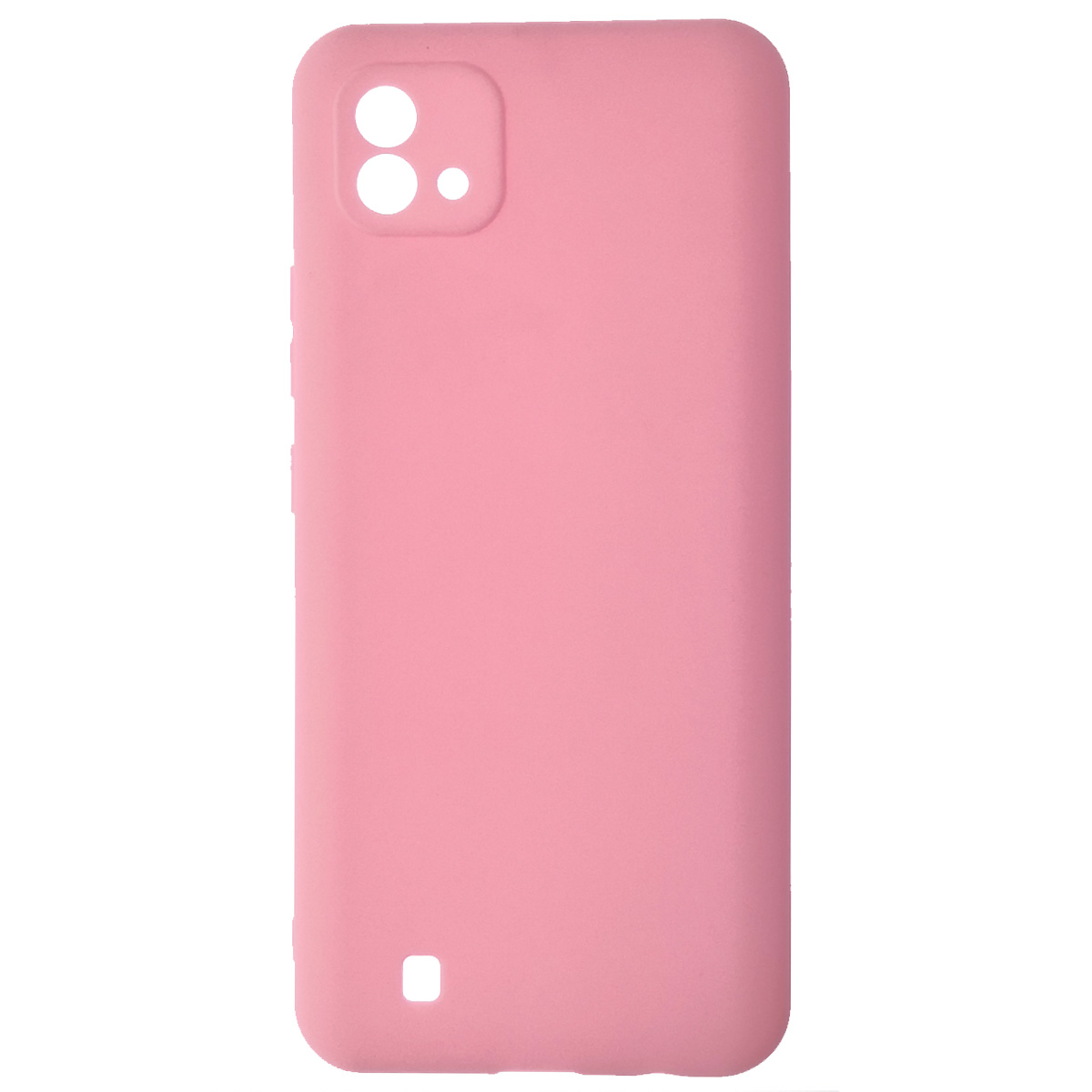 Чехол накладка SOFT TOUCH для Realme C20, силикон, матовый, цвет розовый