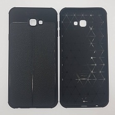 Чехол накладка AUTO FOCUS для SAMSUNG Galaxy J4 Plus (SM-J415F), силикон, матовый, цвет черный.