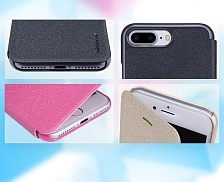 Sparkle чехол-книга Nillkin для Apple iPhone 7/8 (4.7") экокожа, цвет малиновый.