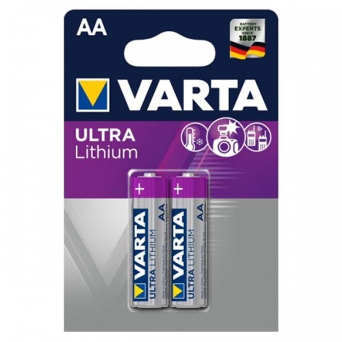 Батарейка VARTA ULTRA FR6 AA BL2 Lithium 1.5V