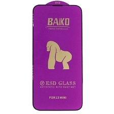 Защитное стекло BAIKO для APPLE iPhone 13 mini (5.4"), с сеточкой на динамике, цвет окантовки черный