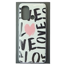 Чехол накладка для XIAOMI Redmi 12C, XIAOMI POCO C55, силикон, глянцевый, рисунок LOVE