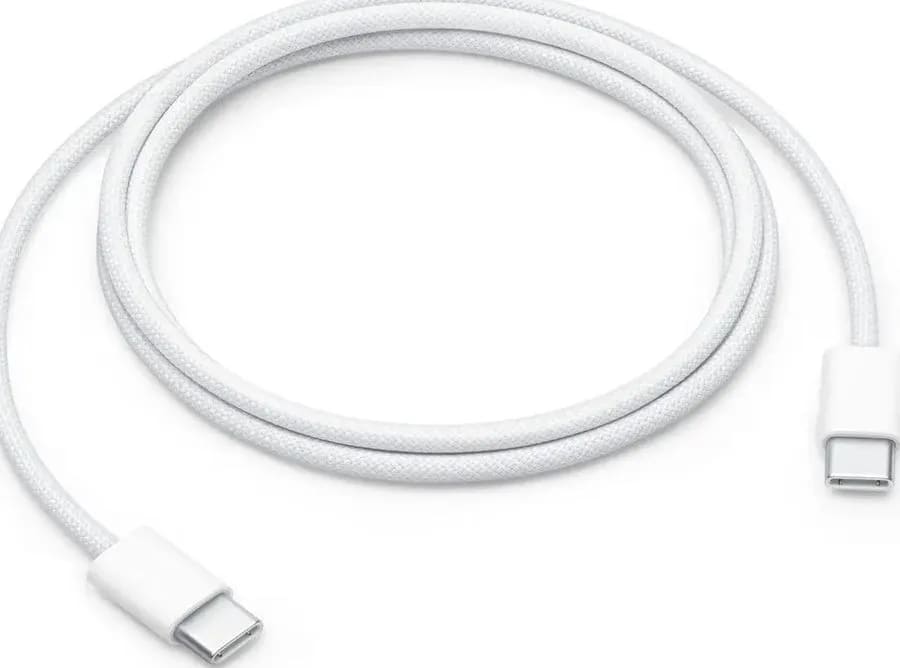 Кабель APPLE A2795 (MW493ZM/A) USB Type-C на Type-C, 60W, длина 1 метр MQKJ3, цвет белый